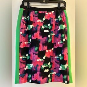 Isaac Mizrahi multi color pencil skirt